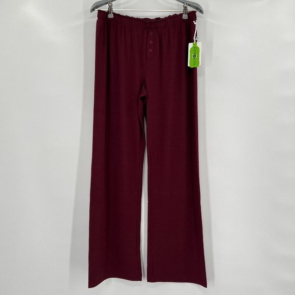 P.J. Salvage Other - PJ Salvage Reloved Jersey Lounge Pajama Pants sz M Port Burgundy RIRLP NWT
